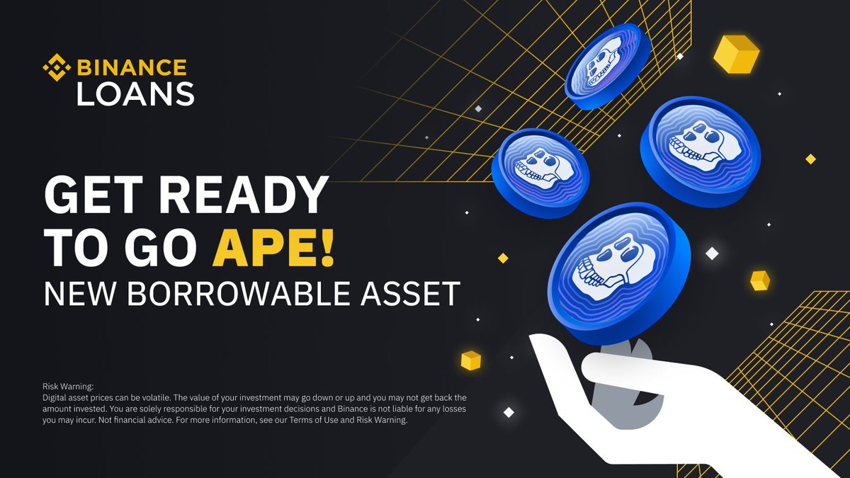 #Binance Loans adds $APE as borrowable asset.

➡️ binance.com/en/support/ann…