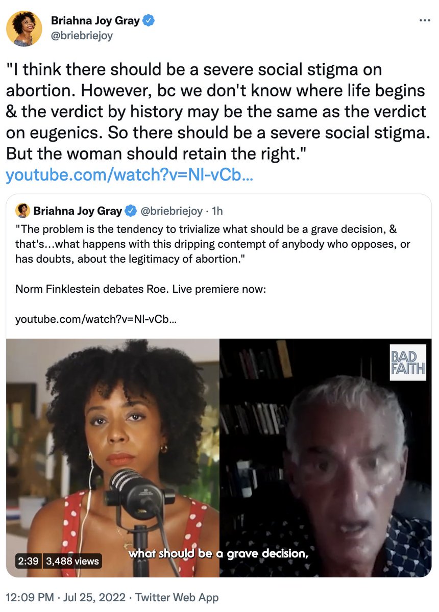 Stay tuned to find out why we disagree with both of these people on abortion!