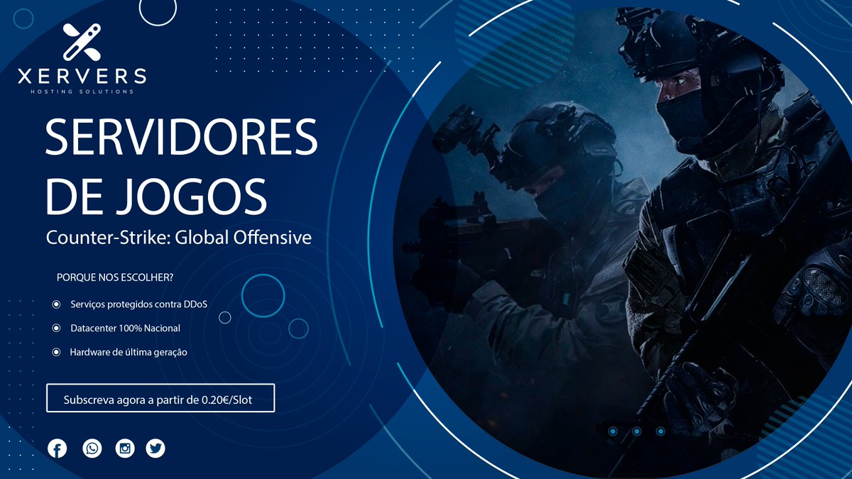 xervers's tweet photo. Dispomos novamente de servidores de Counter-Strike: Global Offensive aos preços mais atraentes com a qualidade a que está habituado.
Mais informações em https://t.co/H0fQVVMSVX
#xervers #counter-strike #csgo #games #antiddos #fastservers #portugal https://t.co/kM8vpL8y2g