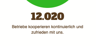 Foodsharing wurde am 12.12.12.  gegründet. Daher freuen wir uns besonders, dass  10 Jahre später über 12.000 Betriebe mit uns kooperieren! Und es werden immer mehr!
Weitere Zahlen findet ihr unter foodsharing.de/statistik 
/uk