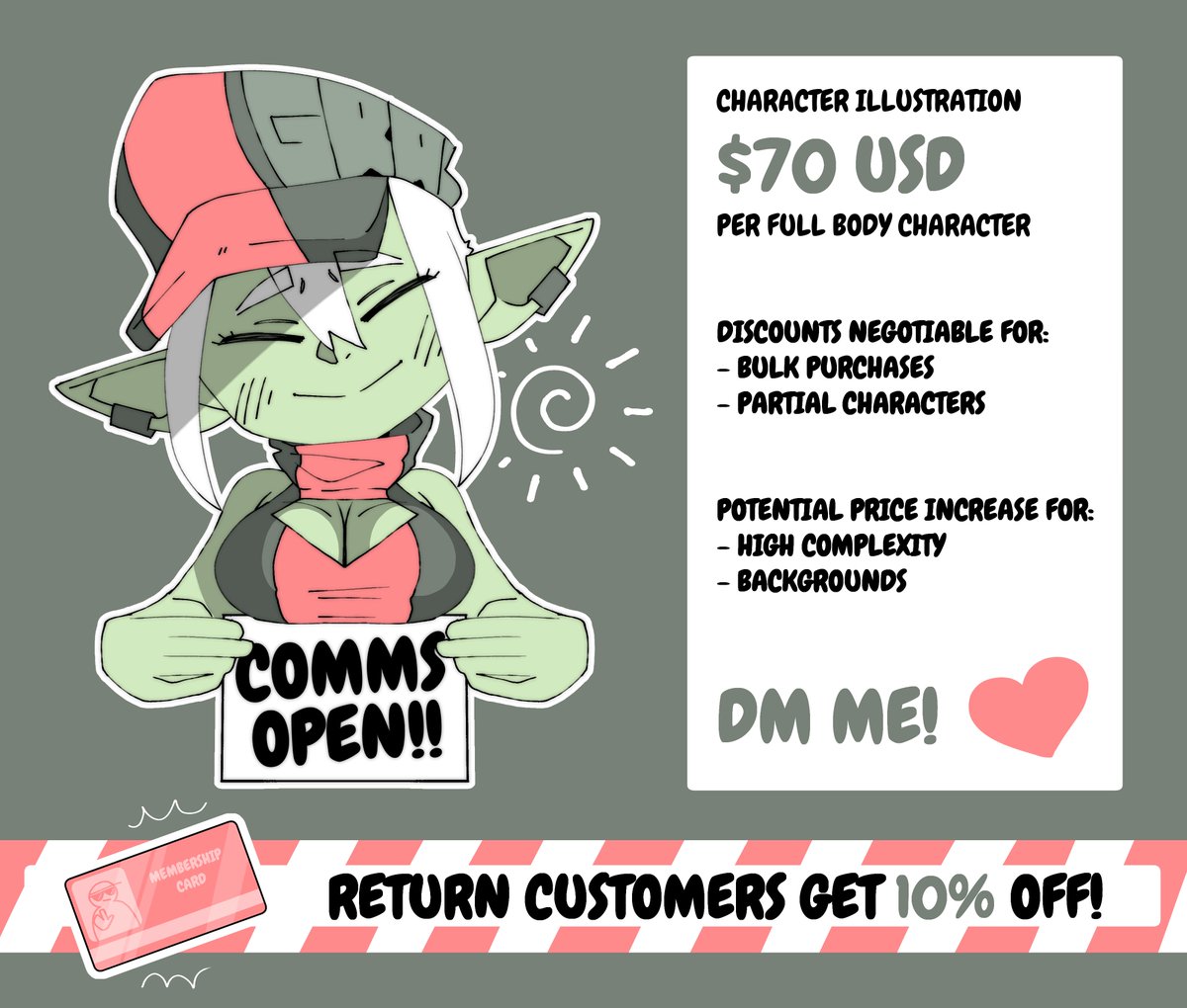 Gram Comms Open On Twitter My Comms Are Open Again 😊 