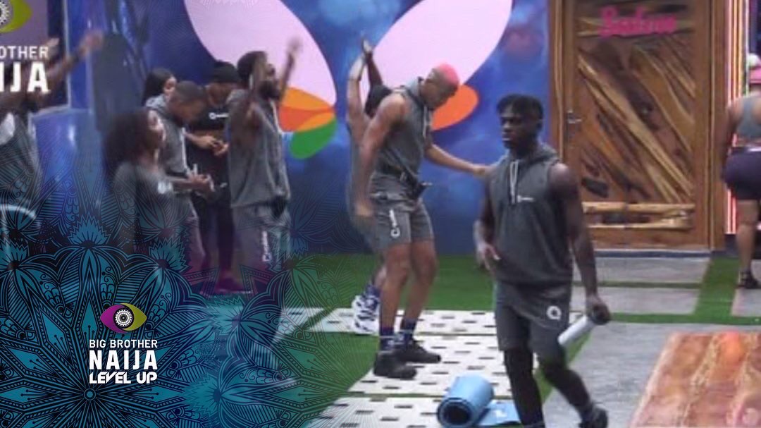bigbronaja's tweet photo. The Housemates are up and active with awesome workout gear provided by @QuidaxGlobal 👌🏾/ follow up @naijalevelup @cjtv.show  

#billionaire #instagood #instagram #biggie #workout #trending #vegan #party #TiwaSavage #tracenaija #duet #tracenaija325 #tiktok #buga #bigbronaja https://t.co/s6k2OHQQqn
