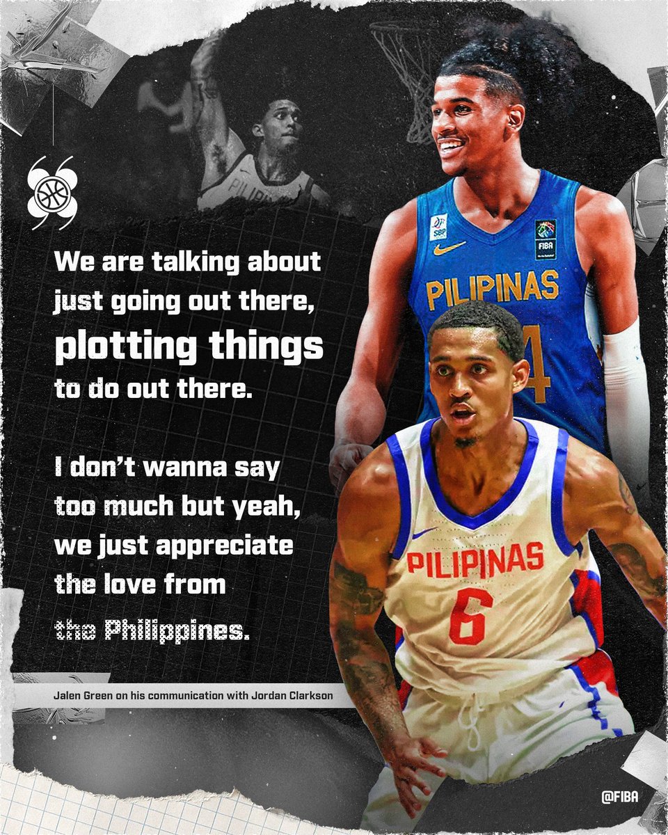 Jalen Green says he’s been in touch with Jordan Clarkson 🇵🇭 📞