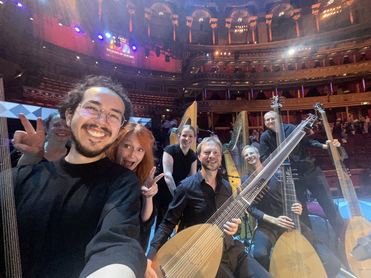 <a href="/nfmusic/">Neil Fisher</a> <a href="/dbatesconductor/">davidbates</a> Thank you so much for the thoughtful ⭐️⭐️⭐️⭐️⭐️review of our <a href="/bbcproms/">BBC Proms</a> debut last week, <a href="/nfmusic/">Neil Fisher</a>! 
Pictured: Joy Smith, <a href="/JonatanBougt/">Jonatan Bougt</a>, <a href="/toby_carr/">Toby Carr</a> 
Karl Nyhlin, Aileen Henry and 'that theorbo dude' <a href="/SergioBucheli/">Sergio Bucheli</a> 😎

<a href="/thetimes2/">thetimes</a> <a href="/dbatesconductor/">davidbates</a> <a href="/RoyalAcadMusic/">Royal Academy of Music</a>