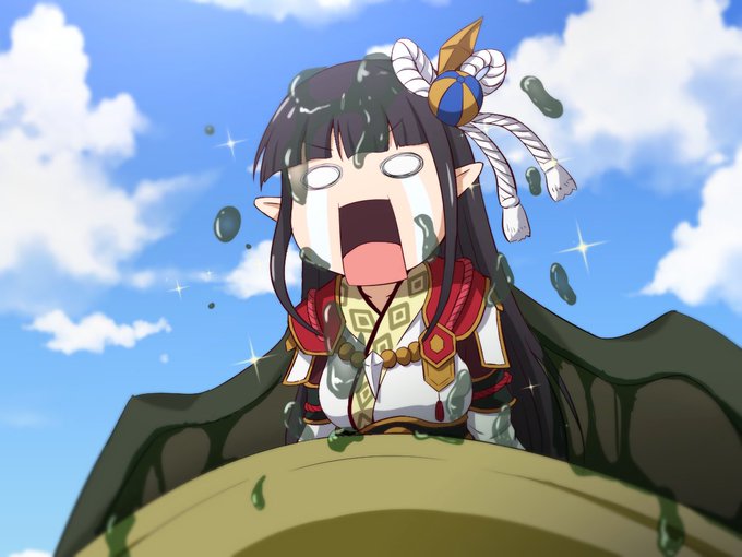 ハンターと一緒にヨツミワドウを狩りに来たヒノエ
 #MHサンブレイク 