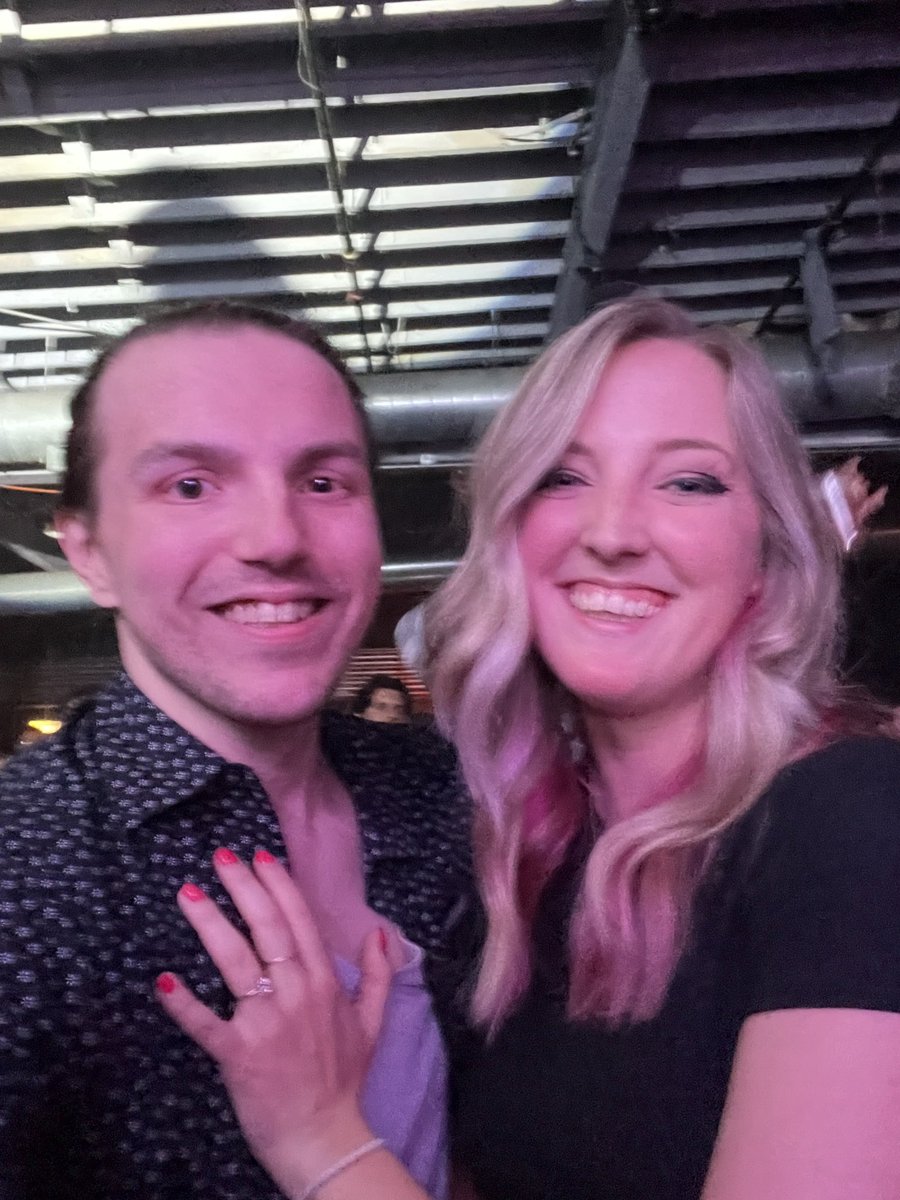 We went to <a href="/VHSNYC/">VHS Collection</a> for my 30th bday and got engaged 😭 

We met two years ago on this day and the first song I showed him was waiting on the summer 💖