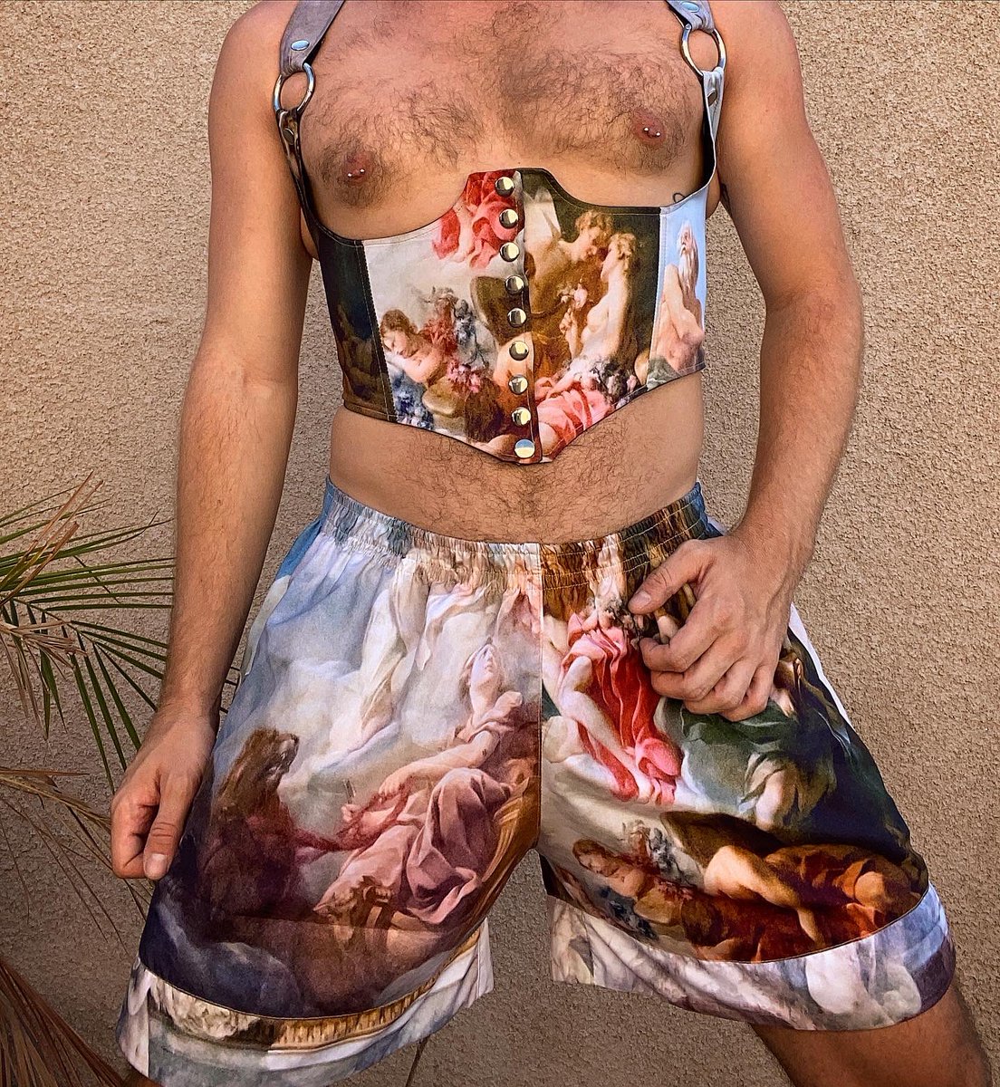 An outfit I made out of tapestries from Amazon for a renaissance themed party.