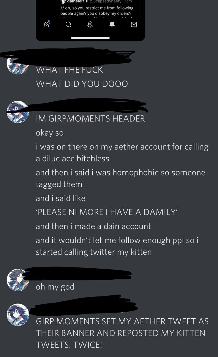 aetherishiding's tweet image. // trying to explain my girp experience to my friend