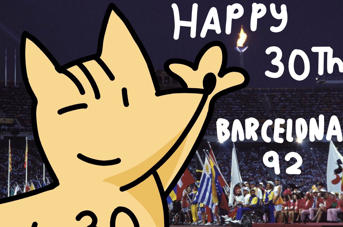 Feliz 30 años! #Barcelona92 #olimpiadas #olympics #Cobi #Cobi92 #mascot #openingceremony happy 30th !!!