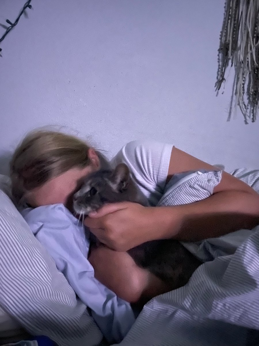 She loves her cat more than me and it makes me sad :(((