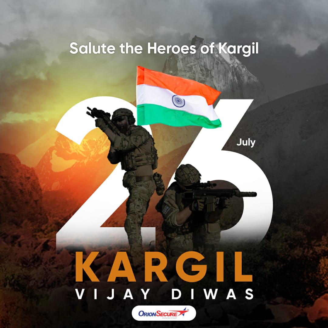 Orion_Secure's tweet photo. The sacrifices made, the dedication showed and the lives laid resulted in a hard-fought victory at Kargil on 26th July 1999. A big salute to the undying spirit of our war heroes! Jai Hind! 🇮🇳
#KargilVijayDivas #KargilHeroes #KargilWarMemorial #KargilWar #OrionSecure https://t.co/o8VeMVQt39
