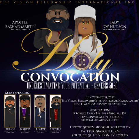 Apostle_RM's tweet photo. TOMORROW! 🗣️🗣️🔥✈️✈️

Tomorrow is the FIRST day of the Holy Convocation!

Join us for NOON service, with our Speaker, Pastor Josephine Martin of the REVELATION CHURCH ®️

And... then.. 🗣️

Join us for NIGHT service with our Speaker, Pastor Christian King of EMPOWERMENT TEMPLE 🔥 https://t.co/k5v7JYhgHB