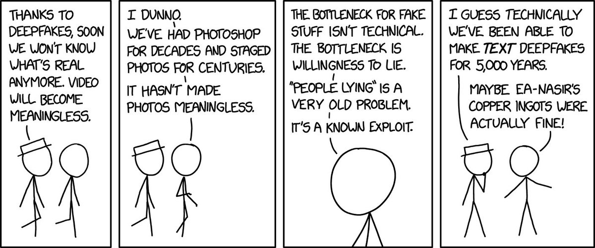 Deepfakes xkcd.com/2650