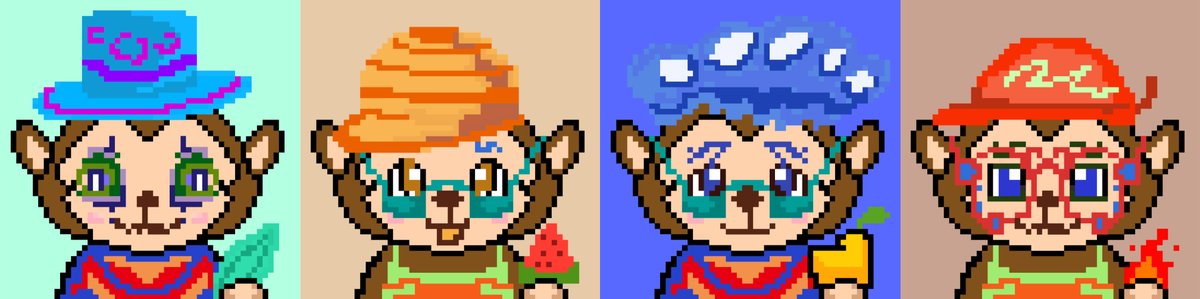 pixelmonkeyNFT's tweet image. Cute monkey, we just want to say, if you know pixels, you know what we're worth