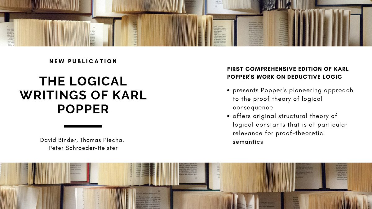 CFvW_Center's tweet photo. New #openaccess publication:
Read "The Logical Writings of Karl Popper" by David Binder, Thomas Piecha and Peter Schroeder-Heister
here: https://t.co/fEn4sI95yU
#math #science #philsci #philmath #academictwitter #academicchatter https://t.co/FRABNHMkrk