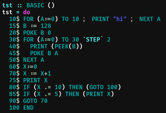 throwback to some truly sicko code i wrote a while ago (this is pure haskell)