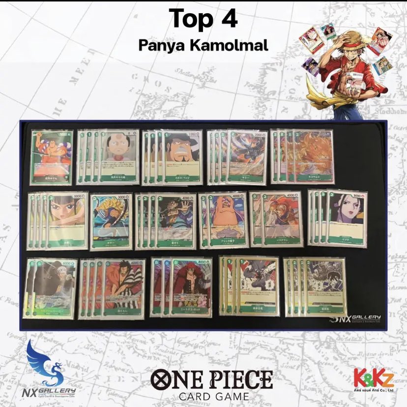 ワンピースカード速報ドン通信 タイで行われた ワンピースカードゲーム 150人規模大会 優勝はリーダーキッド 超新星 2位ロー 赤緑チェンジ速攻 ベスト4キッド 超新星 ベスト4おでん 赤鞘九人男 発売すぐ150人規模大会とは凄い 掲載facebookページ ワンピースカード速報ドン通信 タイで行われた ワンピースカードゲーム 150人規模大会 優勝はリーダーキッド 超新星 2位ロー 赤緑チェンジ速攻 ベスト4キッド 超新星 ベスト4おでん 赤鞘九人男 発売すぐ150人規模大会とは凄い 掲載facebookページ