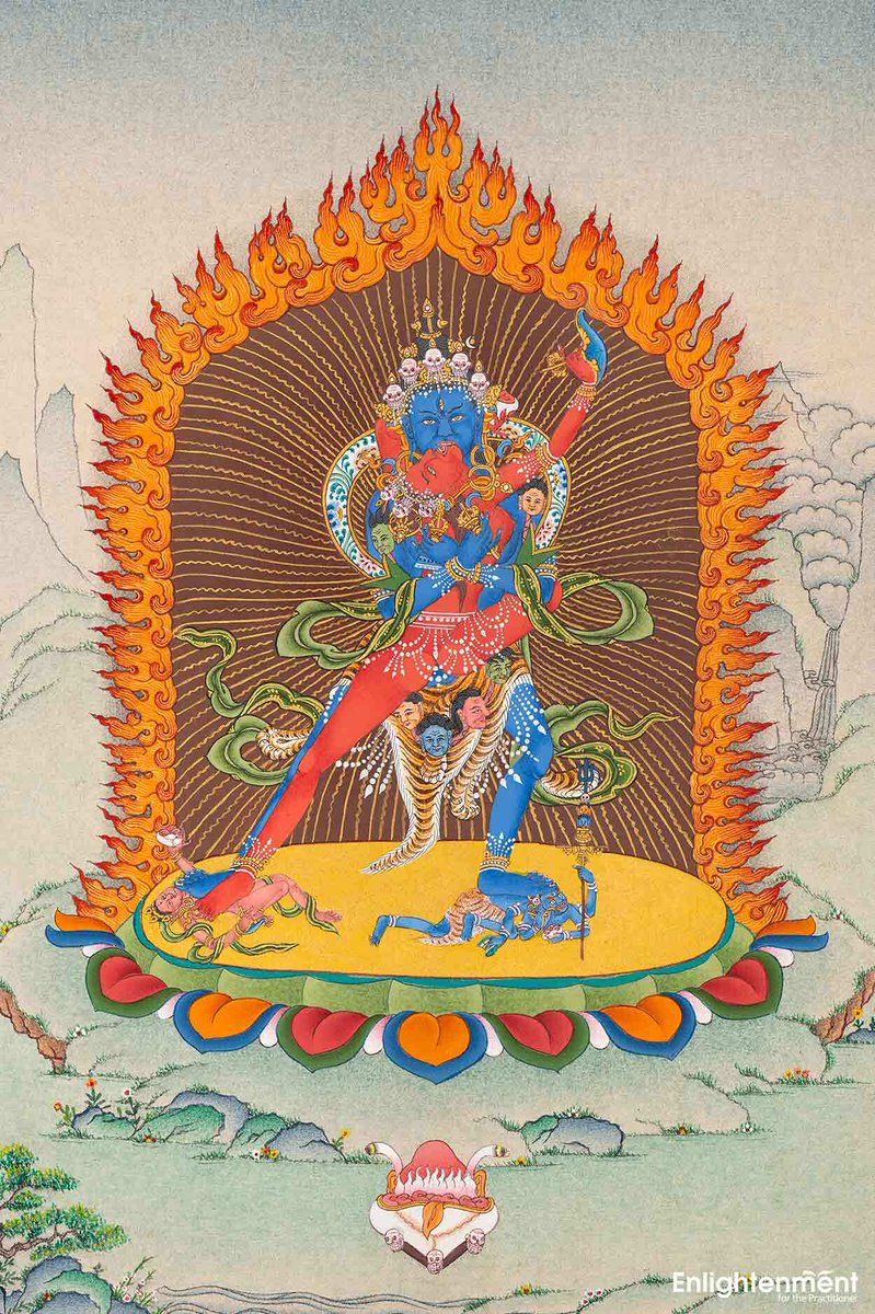 Enlighten88's tweet photo. Two Armed Chakrasamvara Thangka | Vajravarahi 
https://t.co/Bu9ls9SLhl'
#enlightenment #thangka #chakrasamvara https://t.co/SrhbZ91g02