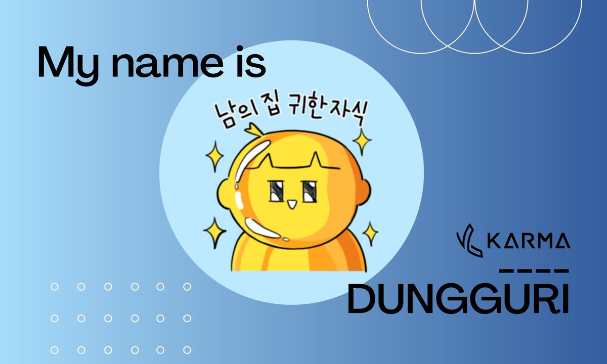[KARMA]'s New Emoji 'DUNGGURI' is available NOW!
Balkari's Blockchain Secure Messaging APP 'KARMA' released DUNGGURI&amp;DANGGURI Emoji!
🥳DUNGGURI&amp;DANGGURI is FREE in KARMA!🥳

Please check the details here!
Xangle:
xangle.io/project/BKR/bl…
Official Blog:
blog.naver.com/balkari_compan…