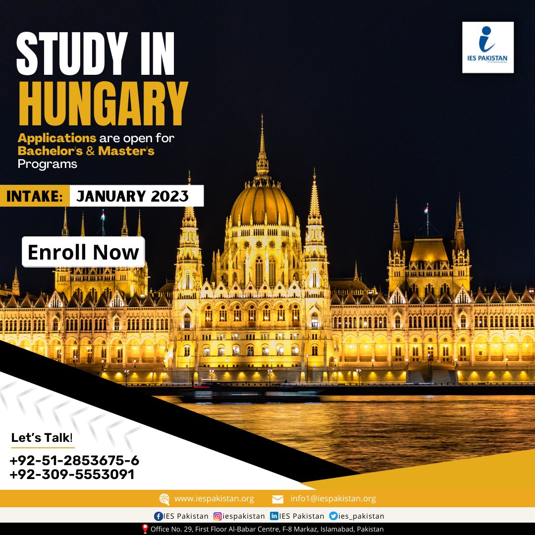 Get registered with us now for Jan/Feb 2023 intake!
#education #study #consultant #studygram #studying #studyabroad #studymotivation #studywithme #studytime #educational  #studyinhungary #hungaryeducation #educationconsultant #consulting #careercounseling #internationalstudy