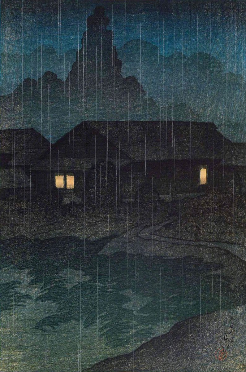 BurhaniDuraj's tweet photo. 东风留不住，一夜檐前雨——浮世绘中的夜雨 https://t.co/bo7PazM8vj