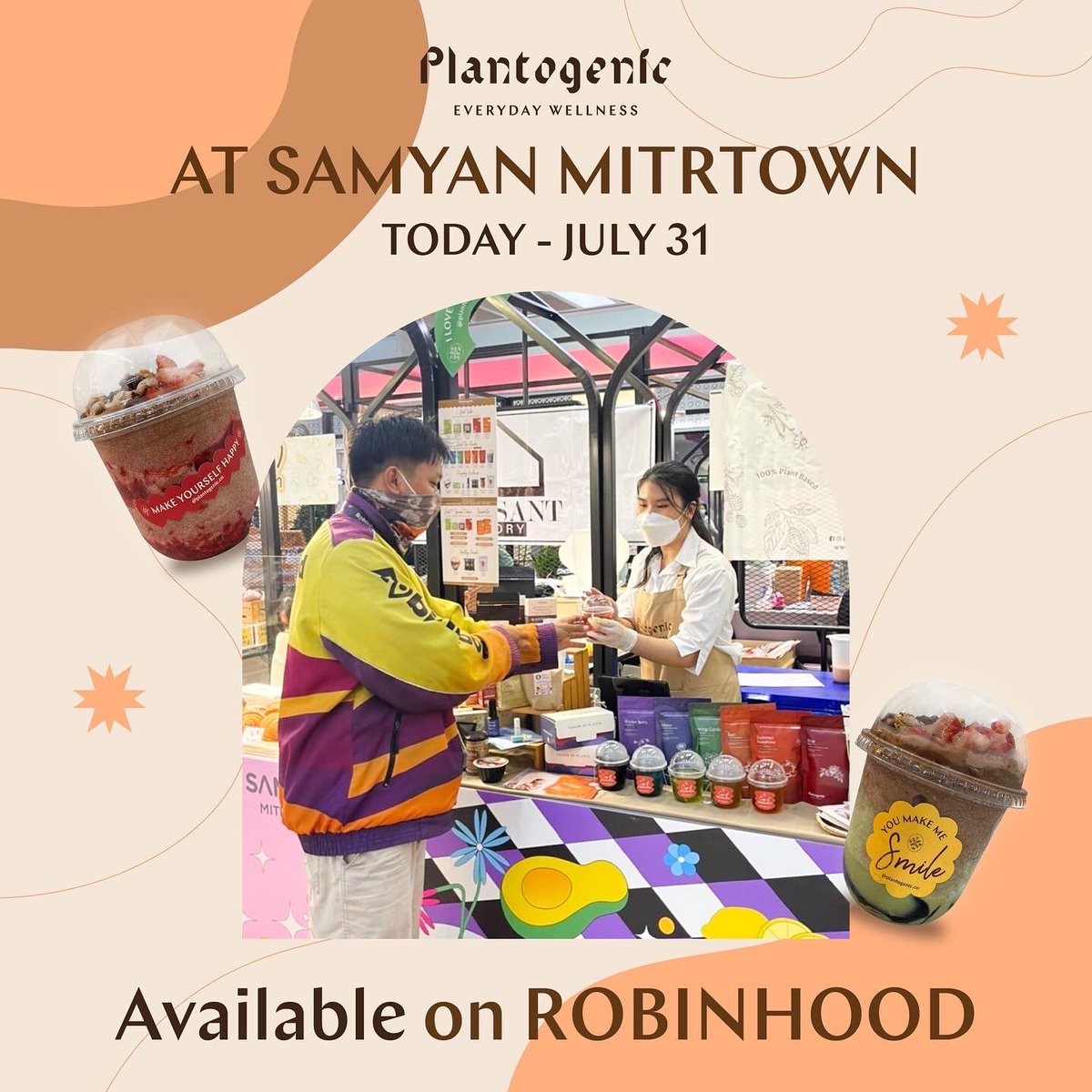 plantogenicco's tweet photo. 🏡อยู่บ้านก็สั่งเมนูที่บูธสามย่าน มิตรทาวน์มาทานได้ที่แอพ ROBINHOOD!💜📱
มีทั้งเมนู Superfood Parfait, Slushie และเมนูใหม่ๆที่อยากให้ทุกคนได้ลองชิม🥰✨ สินค้ากล่องและขนมก็สั่งได้ด้วยเช่นกันนะคะ https://t.co/m1BfIfpngw