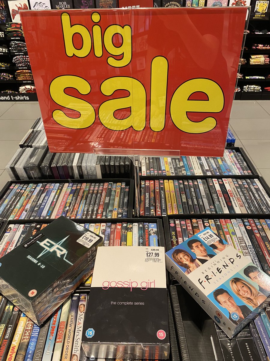 #TheBigSale continues…
Including lots of #tvboxsets at discounted prices. 
Have a rummage, there’s plenty to find.
•
#hmvsale