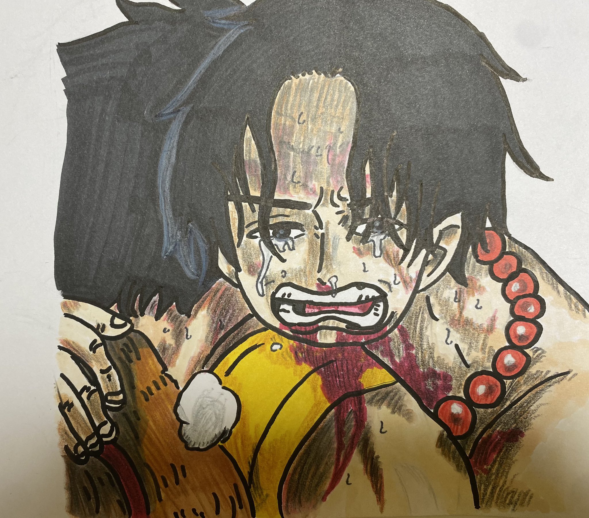 オッサム 模写 やっぱワンピースで感動するシーンと言ったらここかなと この時のusj行って白ひげとエースの墓の前で写真撮ったな もう最終章か イラスト イラスト練習 イラスト成長記録 T Co 1npvc1bqt7 Twitter