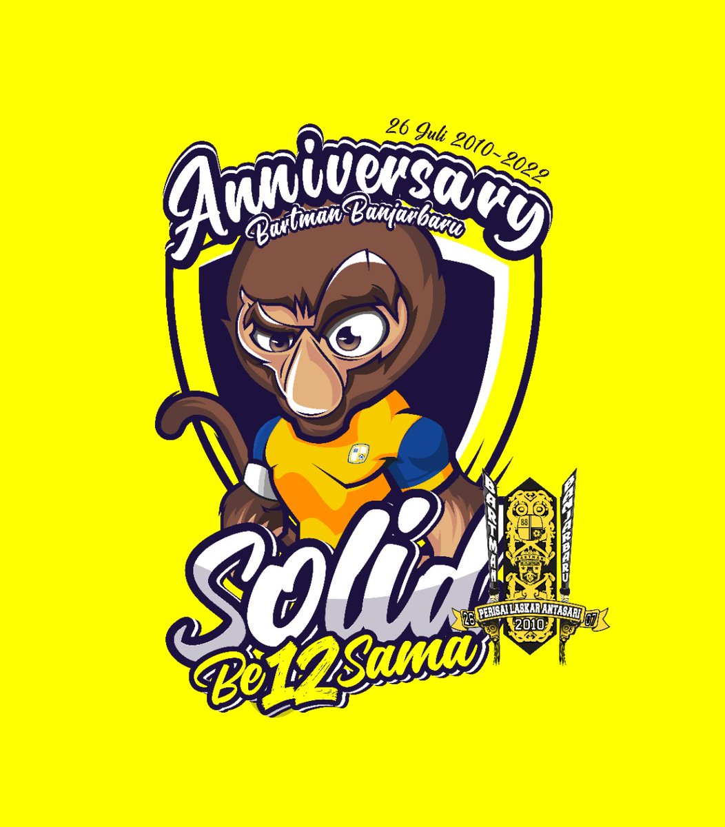 26 Juli 2010 - 26 Juli 2022
12th Anniversary Bartman Banjarbaru
#SolidBe12sama