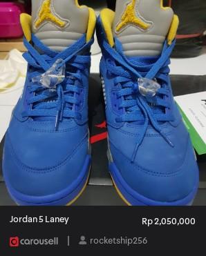 Andhimaulana's tweet photo. Check out 'Jordan 5 Laney', available at Rp 2,050,000 on #Carousell: https://t.co/OY8QsV8rFn https://t.co/sk59VWkkSv
