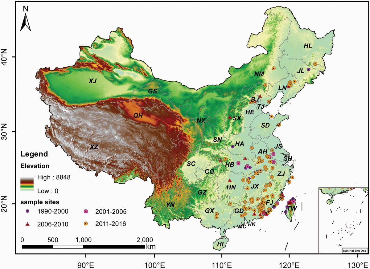 JPlantEcol's tweet image. Habitat suitability modeling based on remote sensing to realize time synchronization of species and environmental variables
🌟Da-Ju Wang, Hai-Yan Wei, Xu-Hui Zhang, Ya-Qin Fang, Wei Gu
🌟doi.org/10.1093/jpe/rt…
#remotesensing, #timesynchronization, #habitatsuitability