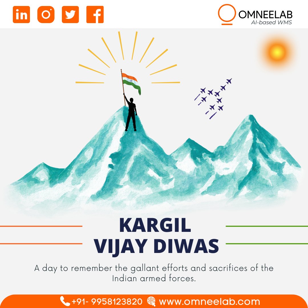 omneelabWMS's tweet photo. On #KargilVijayDiwas, We pay homage to those heroes of our great nation who laid down their lives protecting our motherland.
We are forever indebted to our soldiers.
#JaiHind
#23yearsOfKargil #IndianArmy #कारगिल_विजय_दिवस #AatmanirbharBharat #IndianArmy #omneelabWMS https://t.co/hSTRKqkNTu
