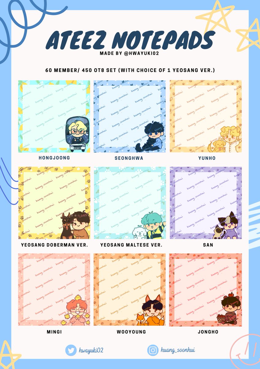 hwayuki02's tweet photo. ATEEZ NOTEPADS PRE-ORDER

💫  price ranges from ₱60-₱450
💫 DOO: august 7, 12NN
💫  DOP: august 7
💫  will ship from QC

order form: https://t.co/z4Z7oxcvcW

wts lfb wtb lfs ateez ph https://t.co/88UOJvpgYy