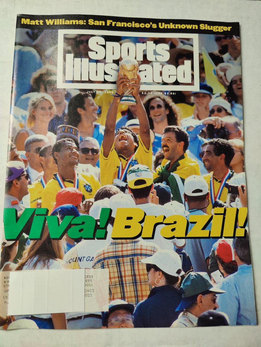 The cover of SI 28 years ago today caps a memorable summer of soccer in the U.S. The Samba Kings hoist the World Cup at the Rose Bowl.