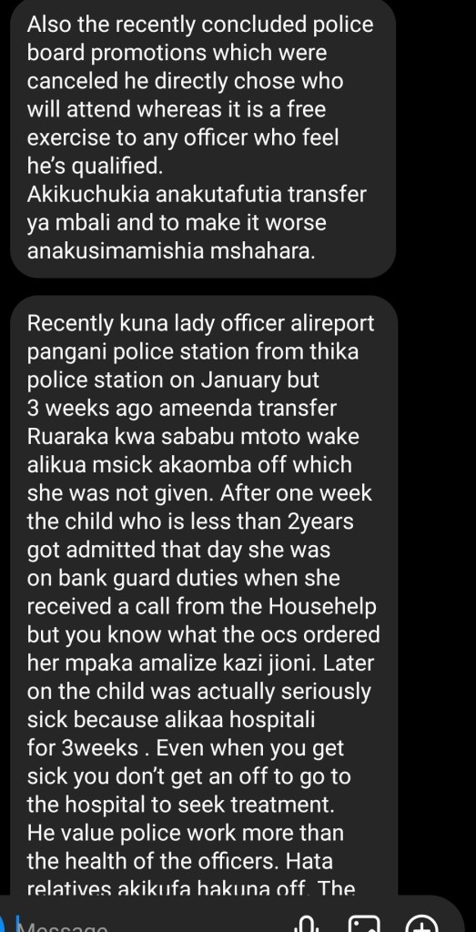 2020 Samir Yunus OCS Pangani Police station helped someone out of cell, he was again exposed through @bonifacemwangi for SGBV, by a junior female officer This time again.... @IPOA_KE @DCI_Kenya @NPSOfficial_KE @NPSC_KE @FredMatiangi who is he? @UhaiWetu Which Kenyans.