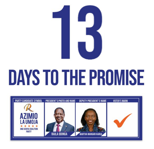 JarakombePaul's tweet photo. Haiyaaaaa...Azimio Battalion....Vijana FIRE!!
Bado siku kidoooogo tu..
Mwizi Amalize Afungwe..
Twendeni Kazi..

#inawezekana #VoteAzimio #VoteBabaNaMartha https://t.co/oNzkkZkssY