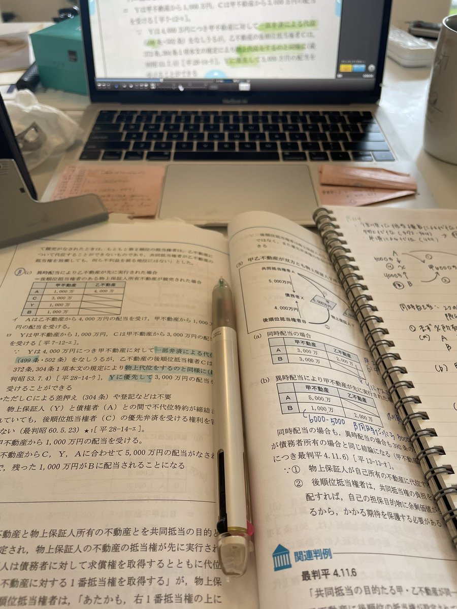 mmssh778's tweet image. 無印のノート書き心地よい👌
#LEC勉強垢 #司法書士