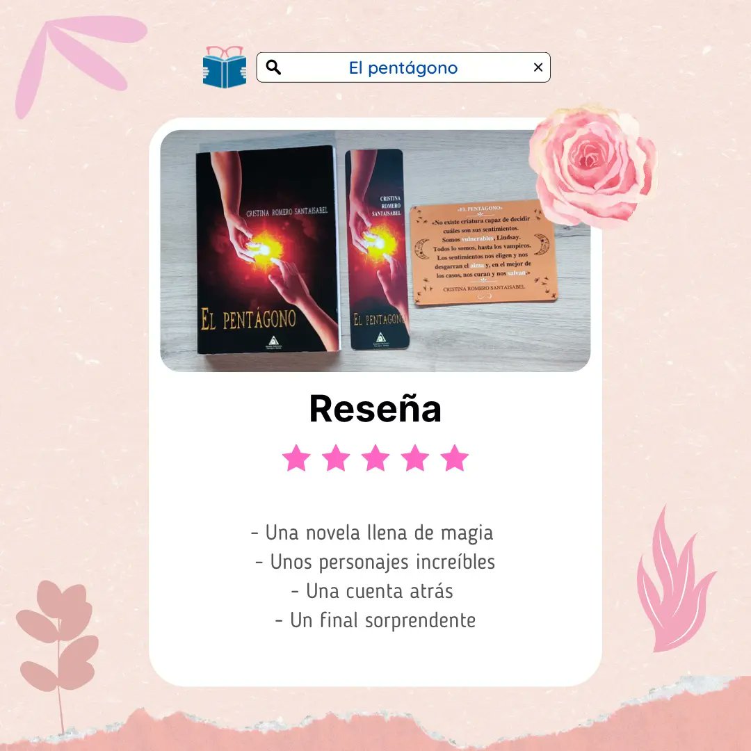 ladybookdreamer's tweet photo. Título: El Pentágono
Autor: Cristina Romero Santaisabel
Editorial: Ediciones Atlantis
Nota: ⭐⭐⭐⭐⭐
¡Reseña! ⬇️
https://t.co/24hiMBh7Gl
#Reseña #Review #ElPentágono #CristinaRomeroSantaisabel #EdicionesAtlantis #Booklover #Bibliomana #Bibliofila #LadyBooksDreamer https://t.co/lNMfIo17Lc