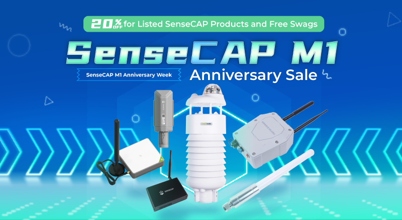 sensecapmx's tweet photo. 💥Here comes 𝙎𝙚𝙣𝙨𝙚𝘾𝘼𝙋 𝙈𝟭 𝘼𝙣𝙣𝙞𝙫𝙚𝙧𝙨𝙖𝙧𝙮 𝙎𝙖𝙡𝙚! 

20% off #discount until August 2 for all listed #SenseCAP products. P.S. lots of "buy to get free gifts" are waiting for you.

🛒Ready? Go: https://t.co/X40UvM5BDM

👇Reply and tell us what you are going to buy https://t.co/Ry5g9SZmNb