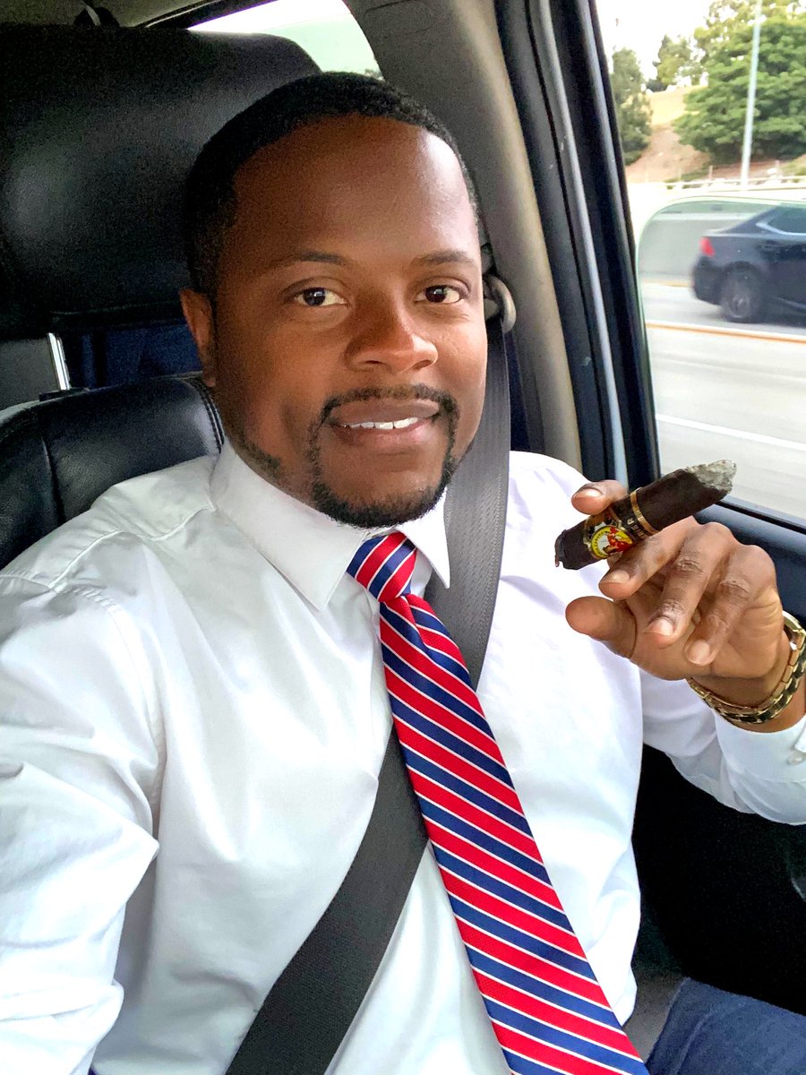 joeecollins3's tweet photo. Nothing like a good Maduro cigar in between events. 
I’m thinking about having another cigar and whiskey fundraiser. 
Who would come?! 
#joecollinsforcongress #joeecollins3 #ca36 #TimeToCleanThisS!@tUp! https://t.co/8hr4Je9Oqu