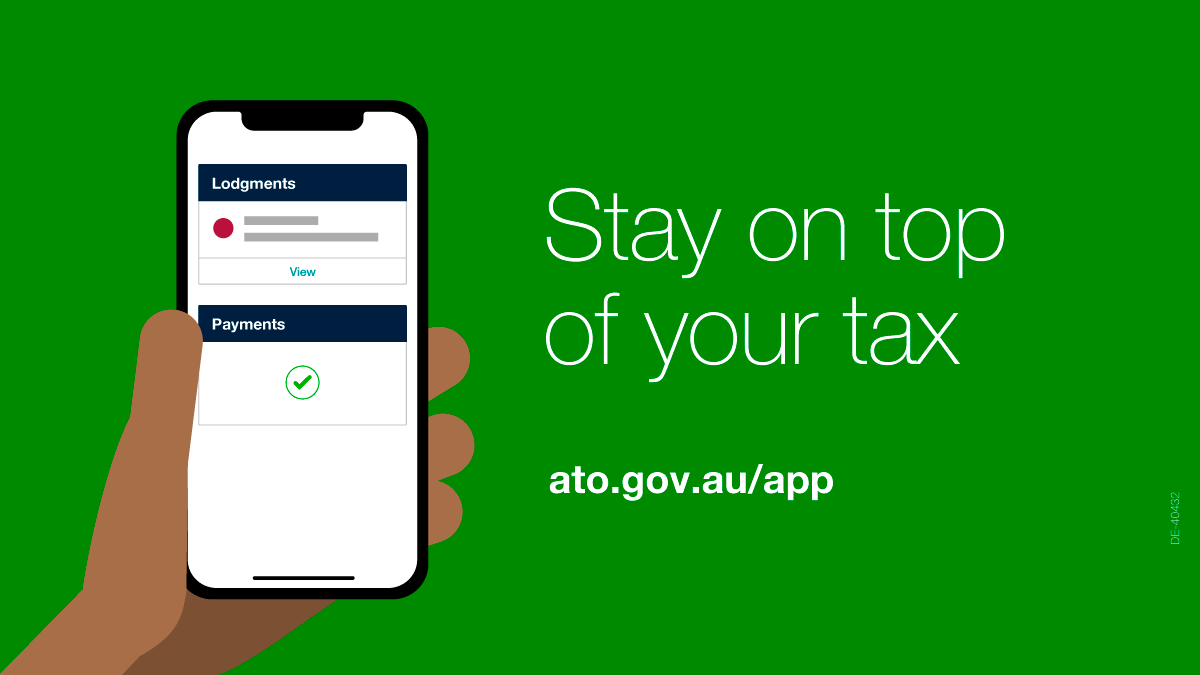 ato_gov_au's tweet photo. Our #ATOapp makes it easy to manage your tax & super on the go! ๐ ๐ฑ More info @ https://t.co/vbIbnNeyqx https://t.co/bZshgPGSoU