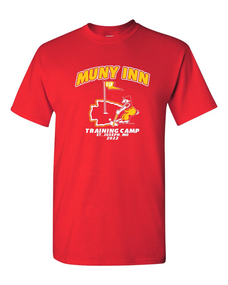 MunyInnBar's tweet photo. Come get them! $25 a shirt! Small thru 4xl! Going fast!!!#chiefstrainingcamp #KansasCityChiefs https://t.co/aDjhUMsyPe