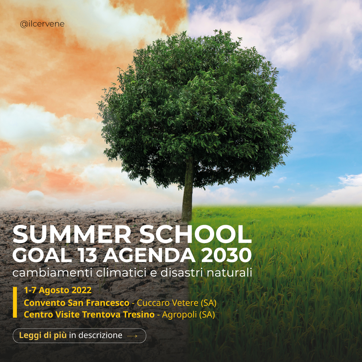 CeRVEnE17's tweet photo. “Cambiamenti climatici e disastri naturali”.
È questo il tema della Prima Summer School dedicata all’approfondimento di alcuni aspetti del Goal 13 dell’agenda ONU 2030.
il corso prevede  l’assegnazione di 50 ECM.
Scopri di più su 👉🏻 https://t.co/1wVZFZwSzT https://t.co/MtrXC6hzTM