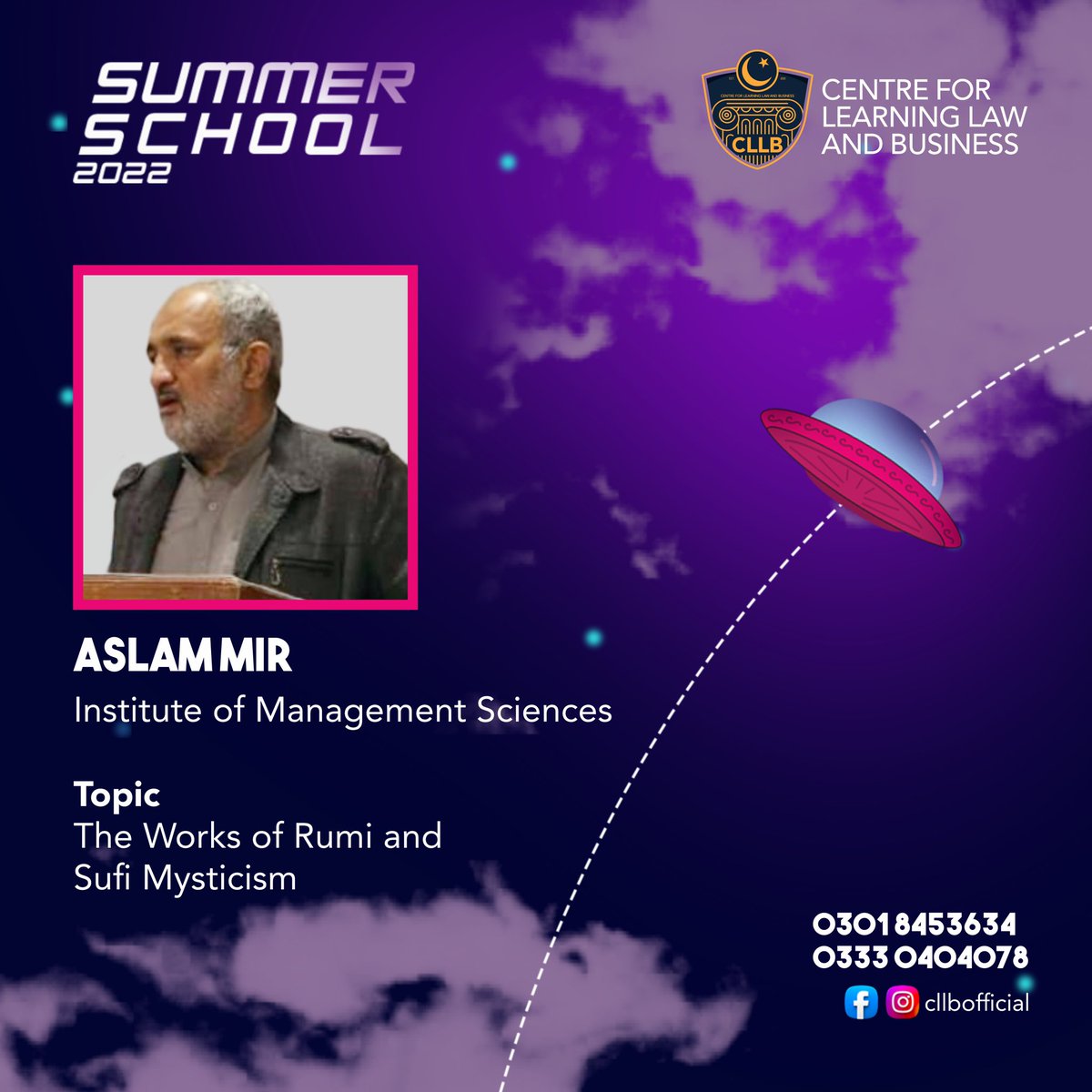 CllbOfficial's tweet photo. The Summer School 2022 is rolling out and we have Mr Aslam Mir, who has a great understanding of Persian and Urdu poetry and will share his thoughts on the works of Rumi and Sufism. So don't forget taking out a moment to attend this mind opening event at CLLB Peshawar. https://t.co/Sreav17oQi