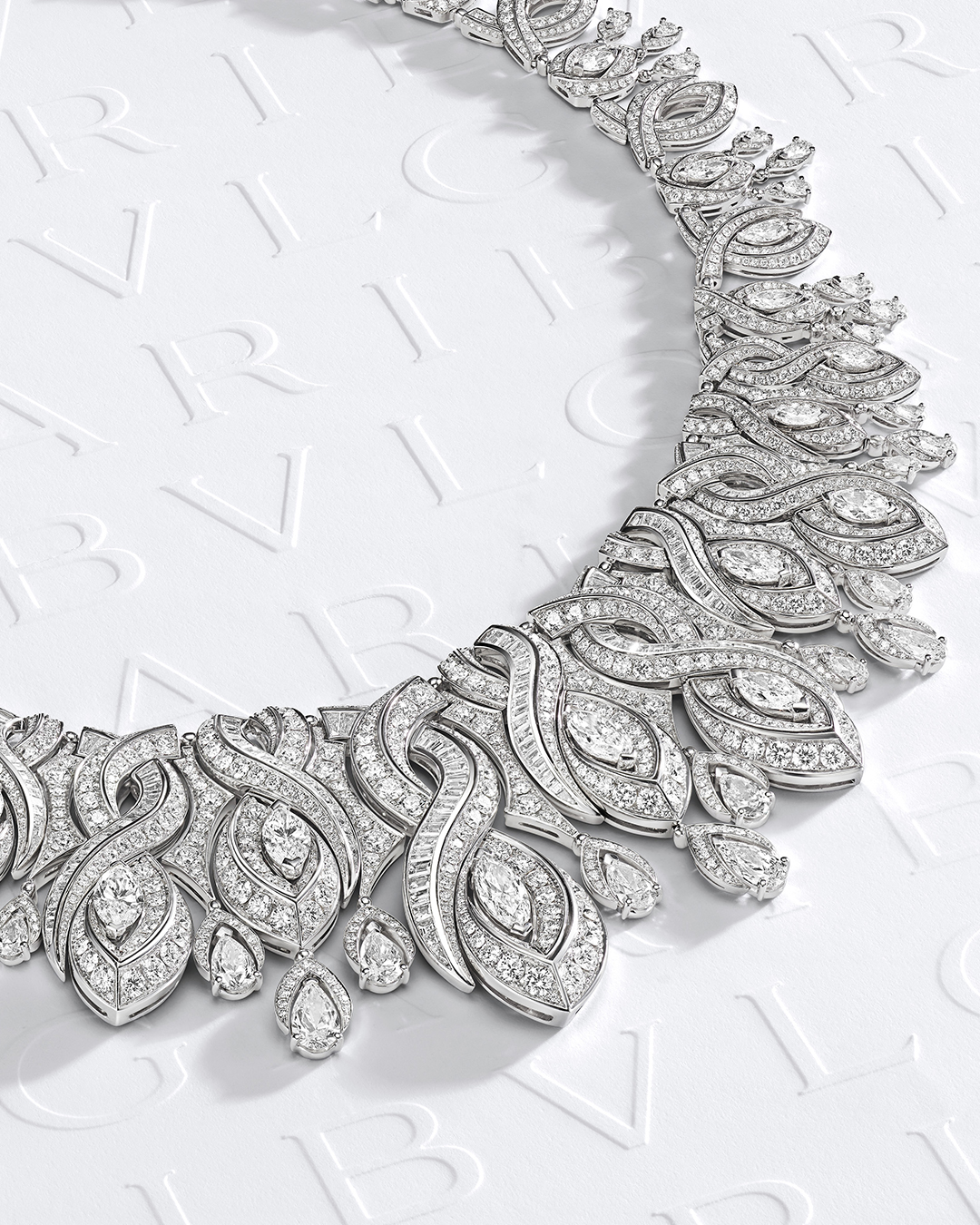 Bulgari - An opulent masterpiece. This Serpenti High Jewelry necklace  demonstrates the Maison's mastery of gemstones. Bulgari turns wonders of  nature into this eternal work of art, expertly setting 37 pear cut