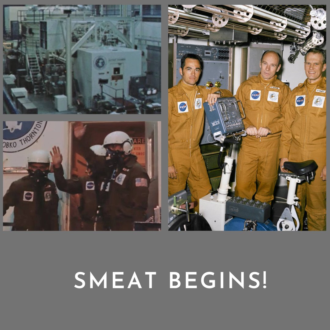 SF_Skylab's tweet photo. Welcome to SMEAT! 50 years ago #OTD, three astronauts began the Skylab Medical Experiment Altitude test, a 56-day long simulation of Skylab's mission in space. Working in isolation, they pushed the limits of human knowledge.
#smeat #skylab #space #spacehistory #documentary #film https://t.co/PvK6viQglO