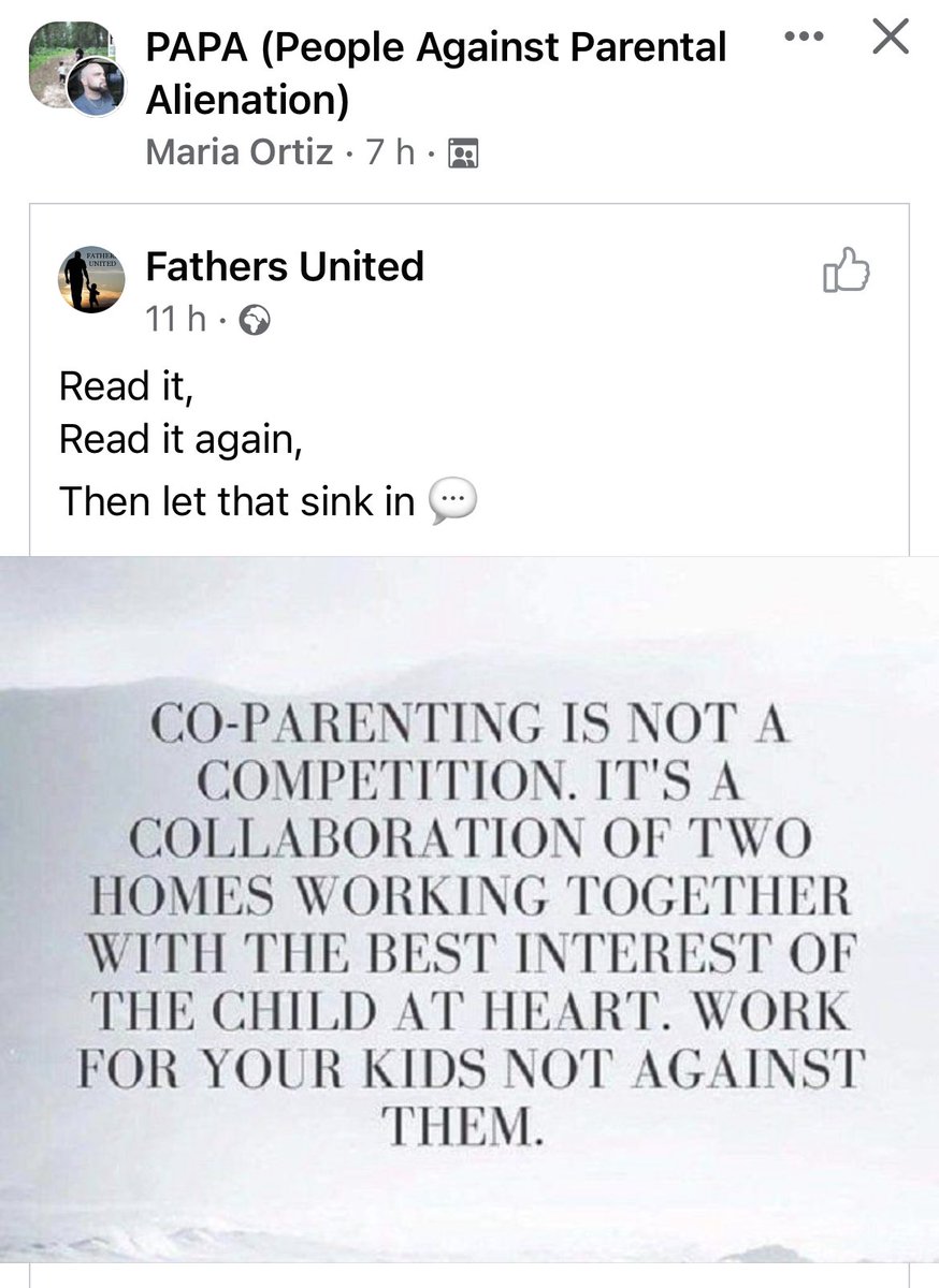 Wish more people would remember this… 

Thanks to <a href="/papaorg/">PAPA | People Against Parental Alienation ♻️</a> <a href="/fathersunited1/">fathersunited</a>