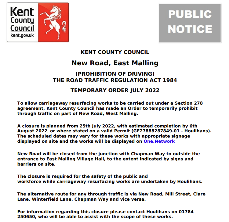 KCC Highways tweet media