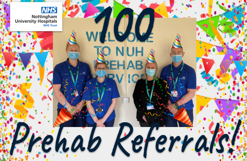 Today we had our 100th Prehab Referral!🥳🥳🥳🥳A big thank you to all of the CNS teams that have referred to us so far! We also look forward to receiving more referrals from our new specialities very soon!🎊🎉
