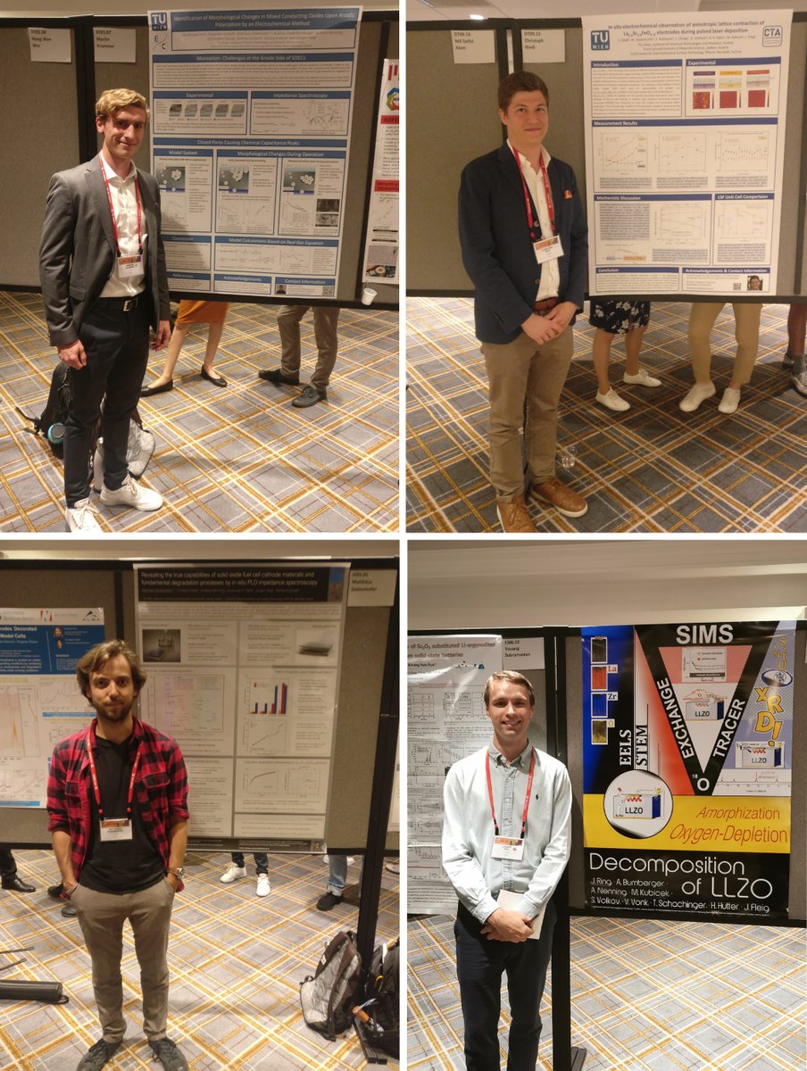 And once more #SSI23: Our first guard at the poster session with their masterpieces 😎
 #solidstateionics